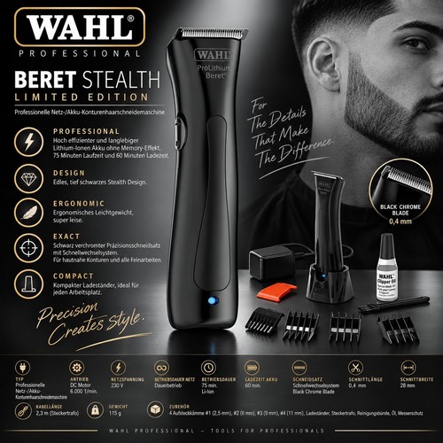Wahl beret stealth - wahl,